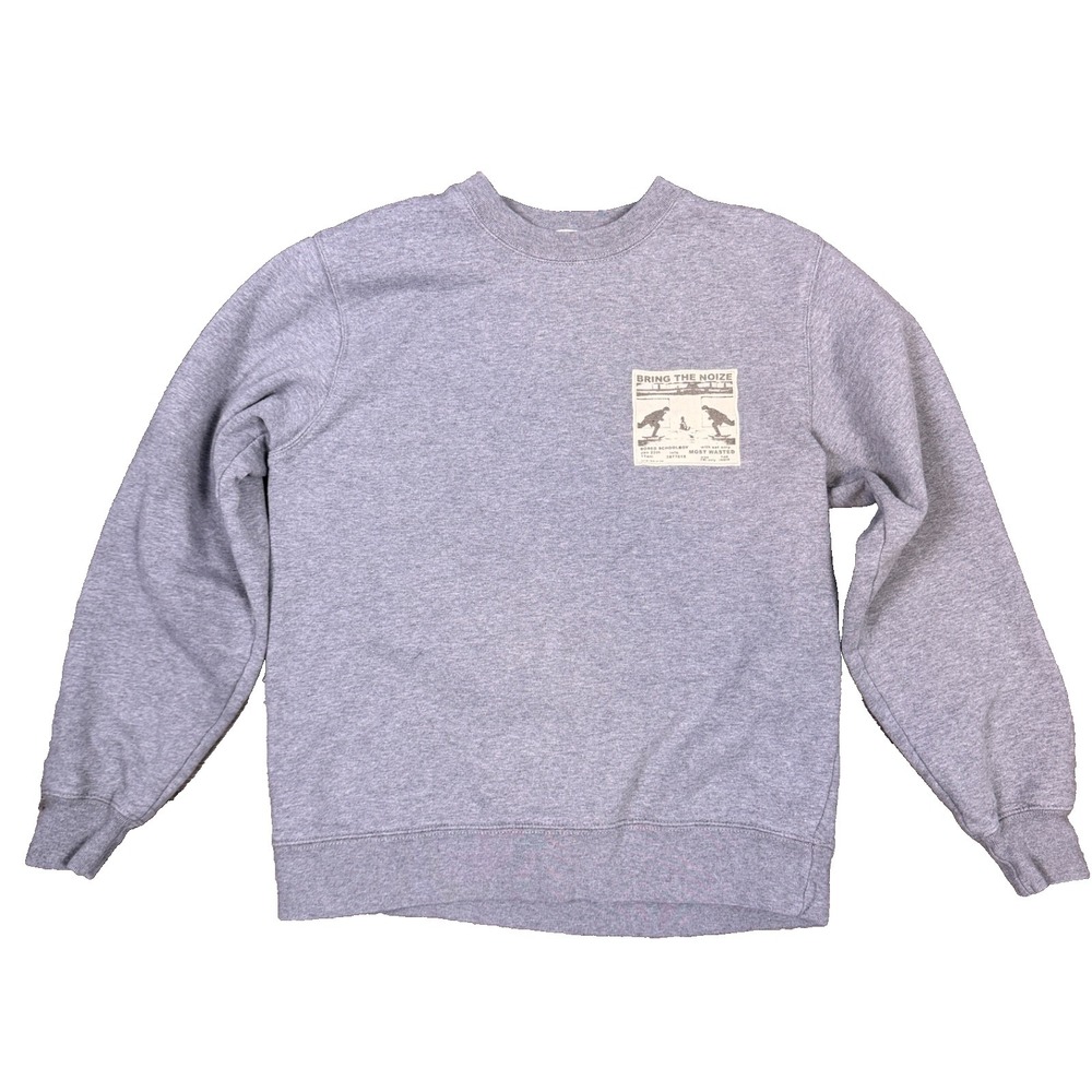 John Galt Womens M Gray Crewneck Sweatshirt Bring The Noize Graphic‎ Pullover